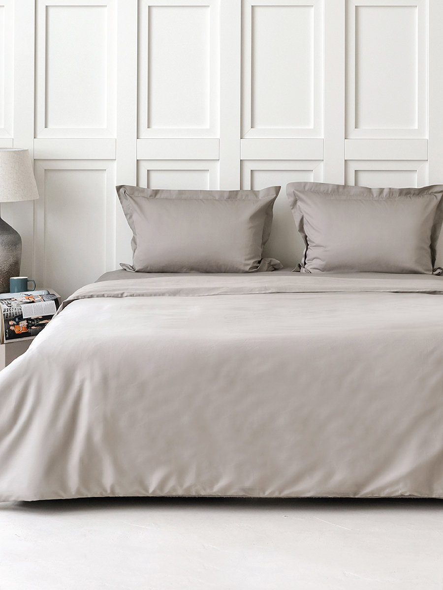 Постельное бельё Сатин однотонный | ПОСТЕЛЬНОЕ БЕЛЬЕ САТИН СЕРЕБРИСТАЯ ДЫМКА