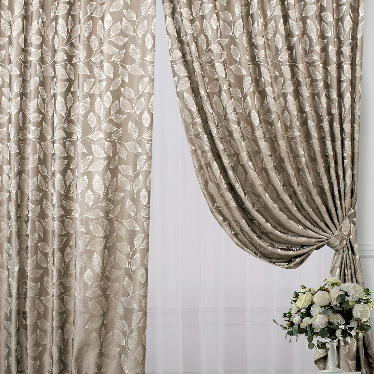 Шторы | ШТОРЫ БЕРГАМО КАПУЧИНО